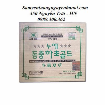 Đông Trùng Hạ Thảo Hàn Quốc Hộp gỗ 60 gói Hanil