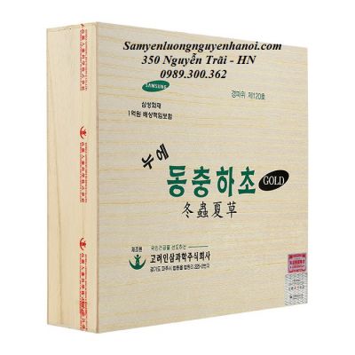 Đông Trùng Hạ Thảo Hàn Quốc Hộp gỗ 60 gói Bio