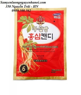 Kẹo Hồng sâm không đường Hàn Quốc túi 200g