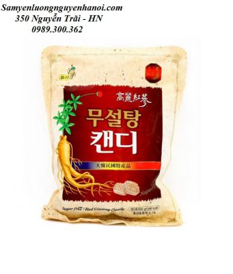 Kẹo Hồng sâm không đường Hàn Quốc túi 500g