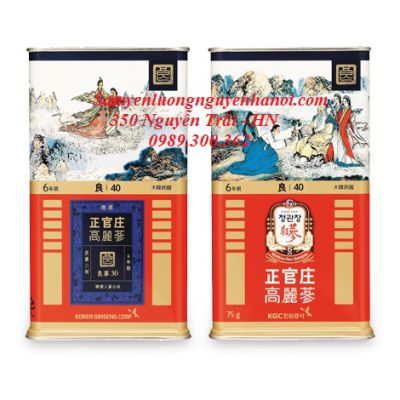 Hồng sâm chính phủ củ khô KGC 75g - 40PCS (6 củ)