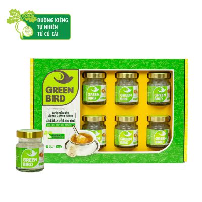 Hộp quà 6 lọ Green Bird Nước yến dành cho người ăn kiêng