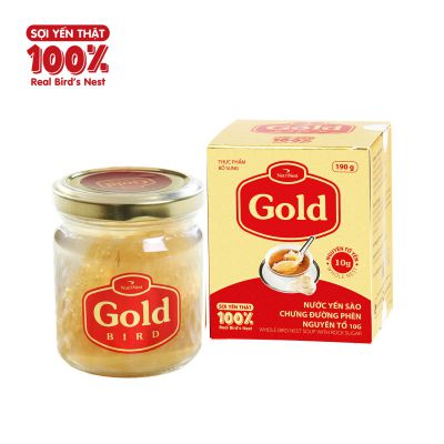Tổ yến chưng đường phèn nguyên tổ Gold Bird lọ 190gr