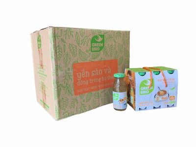 Nước yến chưng Đông trùng hạ thảo nguyên thùng 48 chai x 185ml