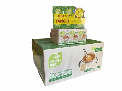 Nước yến dành cho người ăn kiêng nguyên thùng Green Bird - Thùng 60 lọ