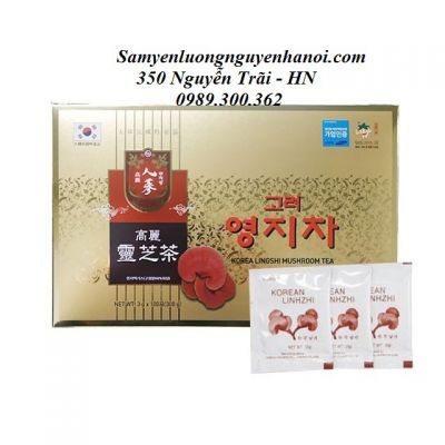 Trà Linh Chi Hàn Quốc Hộp giấy 100 gói